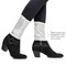 Silver Sequin Costume Socks - Sparkle Dance Party Silver Sequined Shiny Sock Cover Cuffs Costumes Accessories